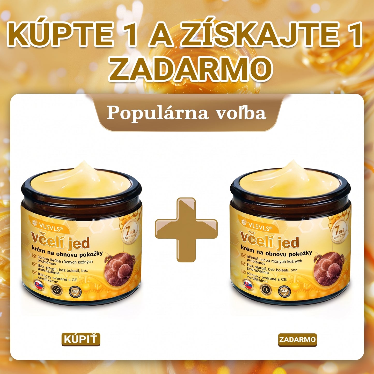📢 🔥 VLSVLS® Včelí jed regeneračný krém na pokožku 🔥 Vyvinuté na Slovensku, vyrobené a dodávané zo Slovenska