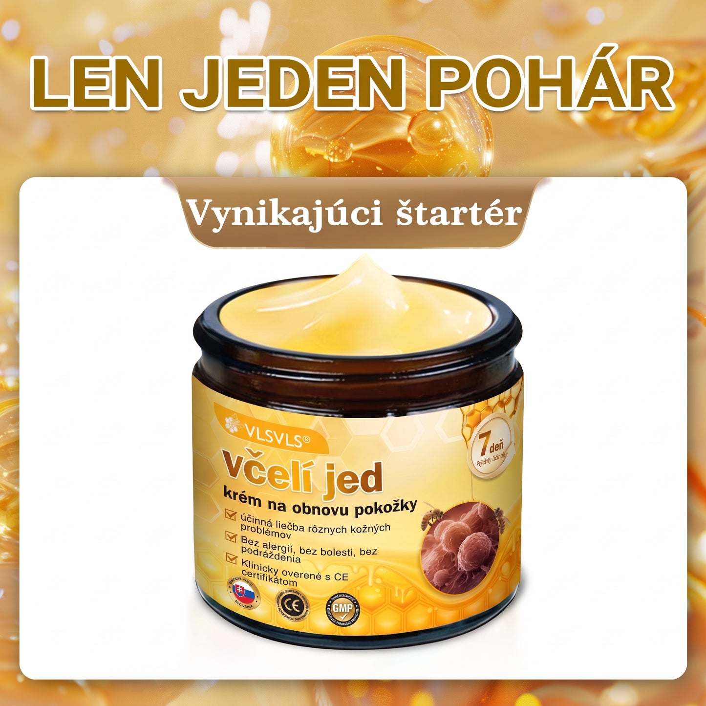 📢 🔥 VLSVLS® Včelí jed regeneračný krém na pokožku 🔥 Vyvinuté na Slovensku, vyrobené a dodávané zo Slovenska