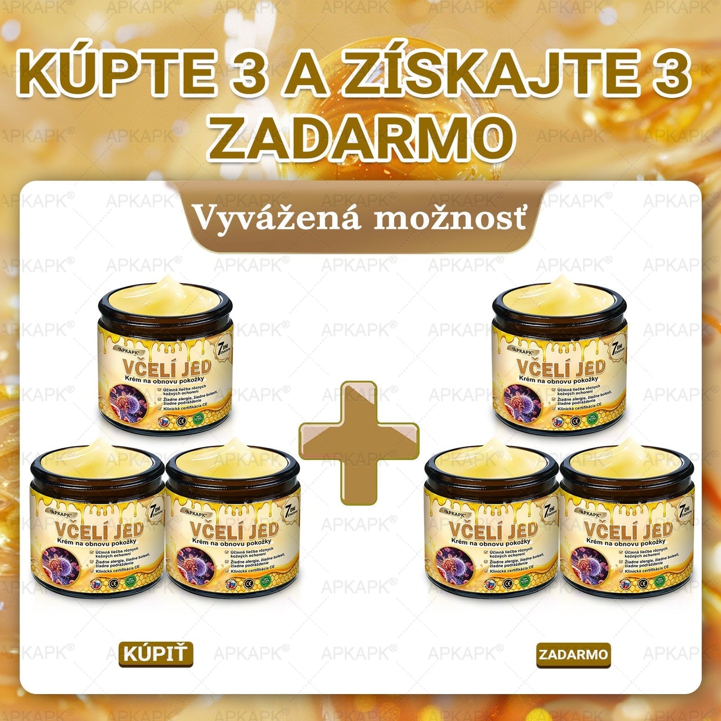✨ 🔥 VLSVLS® Včelí jed regeneračný krém na pokožku 🔥 Vyvinuté na Slovensku, vyrobené a dodávané zo Slovenska