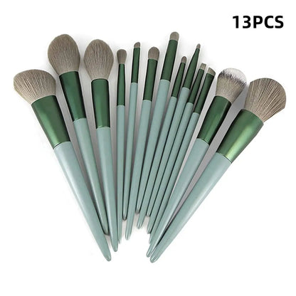 13pcs Makeup Brush Brushes Set Cosmetic Makeup Sponge Makeup Brush Cleaning Box Beauty Tool Eyeshadow Blush Professional Brushes