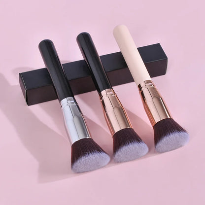 Free Private Label Makeup Brushes Foundation Loose Powder Concealer Blending Brush Pink Beauty Makeup Tool Wholesale Bulk 10pcs