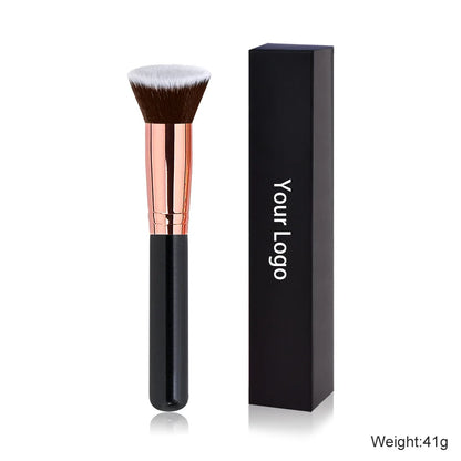 Free Private Label Makeup Brushes Foundation Loose Powder Concealer Blending Brush Pink Beauty Makeup Tool Wholesale Bulk 10pcs