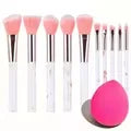 Professiona 10PCS Makeup Brushes Set Soft Fluffy Eyeshadow Foundation Blush Powder Blending Cosmetic Full Set Female Makeup Tool