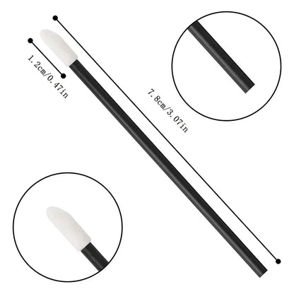 Disposable Hollow Rod Lip Brush Portable Beauty Tool Plush Lipstick Brush Lip Gloss Makeup Brush Specialized Makeup Brush