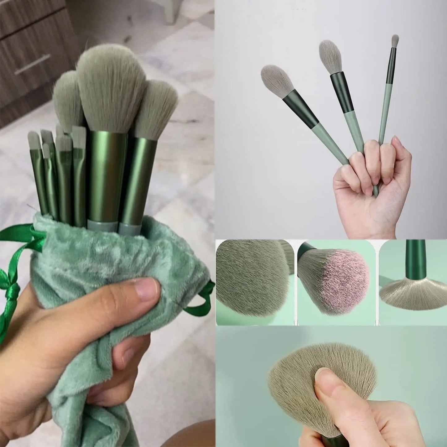 13pcs Makeup Brush Brushes Set Cosmetic Makeup Sponge Makeup Brush Cleaning Box Beauty Tool Eyeshadow Blush Professional Brushes