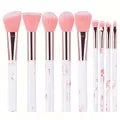 Professiona 10PCS Makeup Brushes Set Soft Fluffy Eyeshadow Foundation Blush Powder Blending Cosmetic Full Set Female Makeup Tool