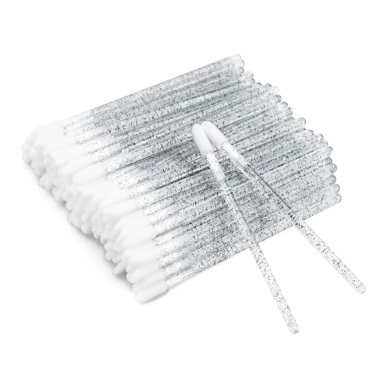 100PCS Crystal Lip Brush, Disposable Lip Brushes Lip Gloss Applicators Lipstick Gloss Wands Applicator Perfect Makeup Tool Kits