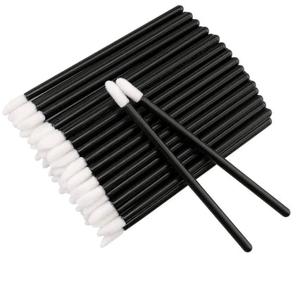 100PCS Crystal Lip Brush, Disposable Lip Brushes Lip Gloss Applicators Lipstick Gloss Wands Applicator Perfect Makeup Tool Kits