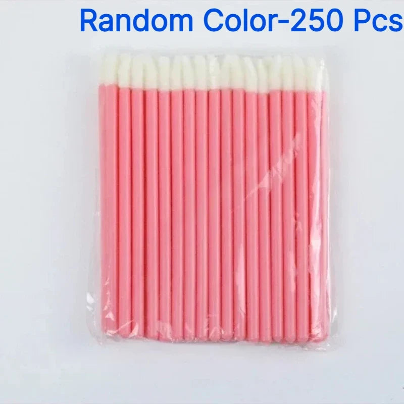 Disposable Hollow Rod Lip Brush Portable Beauty Tool Plush Lipstick Brush Lip Gloss Makeup Brush Specialized Makeup Brush