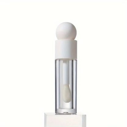 1pc 5ml Lip Gloss Tube Matte Pink Clear Thick Rod Large Brush Head Bottle Makeup Mud Packaging Empty Cosmetic Material Wholesale