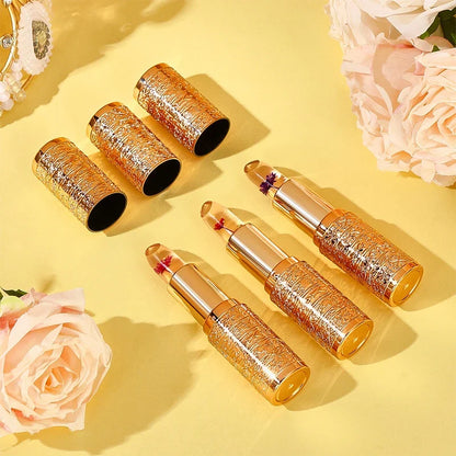 Crystal Color-changing Petal Lipstick for Women Moisturizes long-lasting and non-sticky cup lip balm