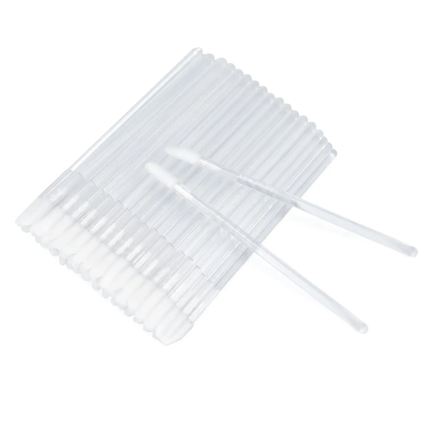 100PCS Crystal Lip Brush, Disposable Lip Brushes Lip Gloss Applicators Lipstick Gloss Wands Applicator Perfect Makeup Tool Kits